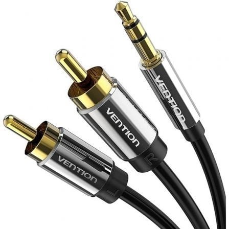 Cabo Estéreo Vention BCFBI/ Jack 3.5 Macho - 2x RCA Macho/ 3m/ Preto - Imagem 2