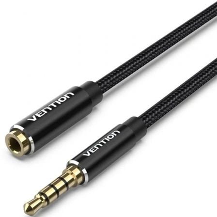 Cabo Estéreo Vention BHCBL/ Jack 3.5 Macho - Jack 3.5 Fêmea/ 10m/ Preto