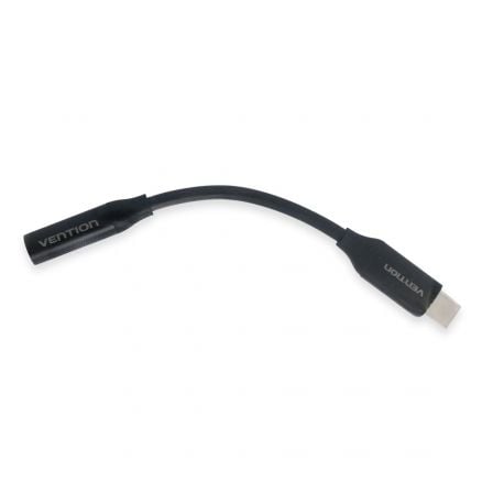 Conversor Vention BIHBA/ Jack 3.5 Fêmea - USB Tipo-C Macho/ 10cm/ Preto - Imagem 2