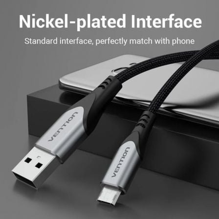 Cabo USB 2.0 Vention COCHD/ USB Macho - MicroUSB Macho/ 480Mbps/ 50cm/ Preto - Imagem 5