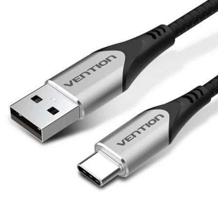 Cabo USB 2.0 Tipo-C Vention CODHD/ USB Tipo-C Macho - USB Macho/ Até 60W/ 480Mbps/ 50cm/ Cinzento