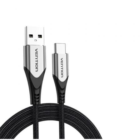 Cabo USB 2.0 Tipo-C Vention CODHG/ USB Macho - USB Tipo-C Macho/ Até 60W/ 480Mbps/ 1.5m/ Cinzento - Imagem 2