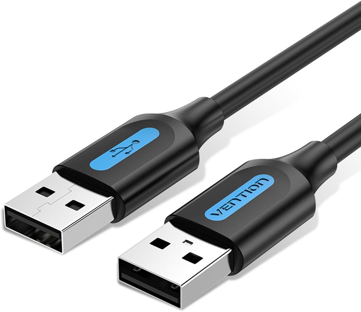 Cabo USB 2.0 Vention COJBH/ USB Macho - USB Macho/ 480Mbps/ 2m/ Preto