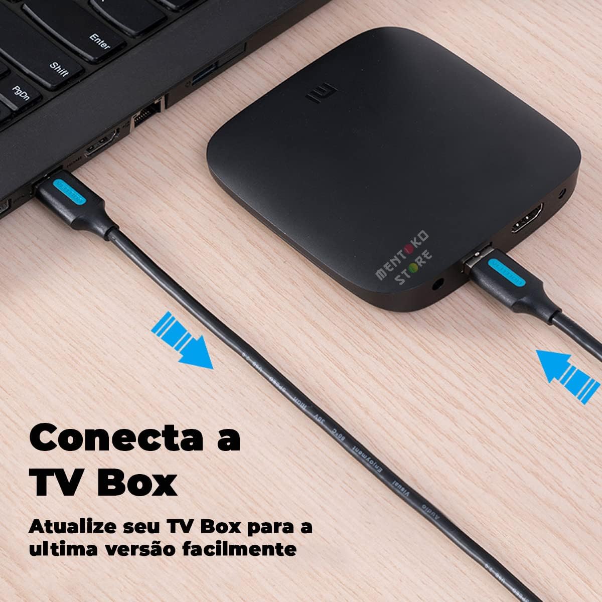 Cabo USB 2.0 Vention COJBH/ USB Macho - USB Macho/ 480Mbps/ 2m/ Preto - Imagem 5
