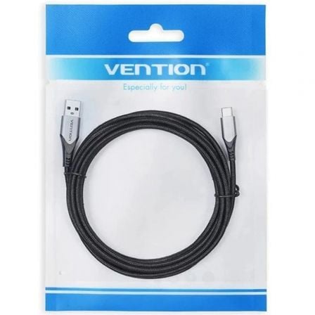 Cabo USB 2.0 Tipo-C Vention COKBG/ USB Macho - USB Tipo-C Macho/ Até 60W/ 480Mbps/ 1.5m/ Cinzento - Imagem 3