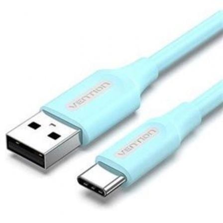 Cabo USB 2.0 Tipo-C Vention COKSH/ USB Tipo-C Macho - USB Macho/ Até 60W/ 480Mbps/ 2m/ Azul