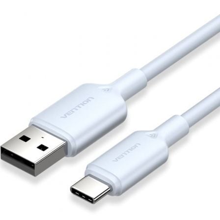 Cabo USB 2.0 Tipo-C Vention CTQLF/ USB Tipo-C Macho - USB Macho/ Até 60W/ 480Mbps/ 1m/ Azul