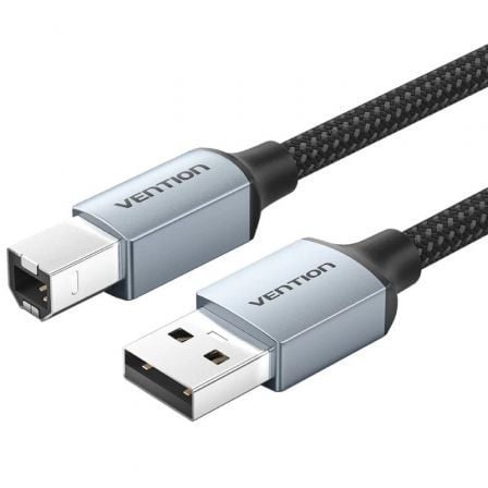 Cabo de Impressora Vention CTTHF USB 2.0 USB-A para USB-B 480Mbps 1m Cinzento