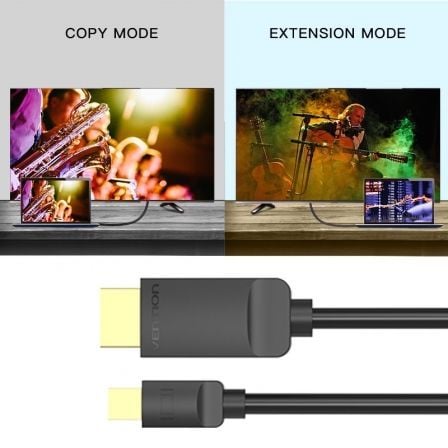 Cabo Conversor Vention HABBG/ Mini DisplayPort Macho - HDMI Macho/ 1.5m/ Preto - Imagem 4