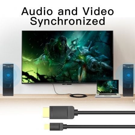 Cabo Conversor Vention HABBG/ Mini DisplayPort Macho - HDMI Macho/ 1.5m/ Preto - Imagem 3