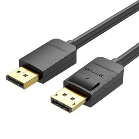 Cabo DisplayPort 1.2 4K Vention HACBI/ DisplayPort Macho - DisplayPort Macho/ 3m/ Preto - Imagem 1