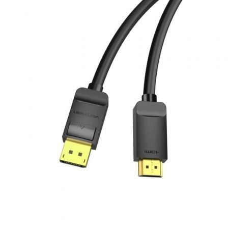 Cabo Conversor Vention HADBG/ Displayport Macho - HDMI Macho/ 1.5m/ Preto - Imagem 2
