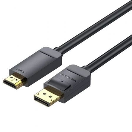 Cabo Conversor Vention HAGBG/ DisplayPort Macho - HDMI 4K Macho/ 1.5m/ Preto