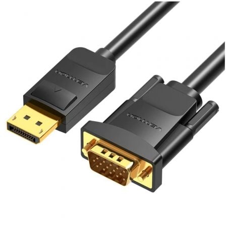 Cabo Conversor Vention HBLBG/ DisplayPort Macho - VGA Macho/ 1.5m/ Preto