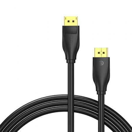 Cabo DisplayPort 1.4 8K Vention HCDBH/ DisplayPort Macho - DisplayPort Macho/ 2m/ Preto - Imagem 2