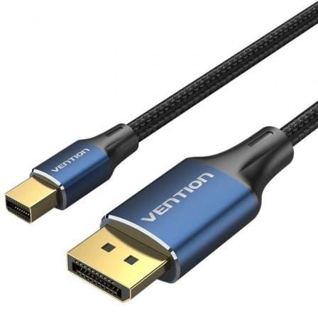 Cabo Conversor DisplayPort 1.4 8K Vention HCFLG/ DisplayPort Macho - Mini DisplayPort Macho/ 2m/ Preto e Azul