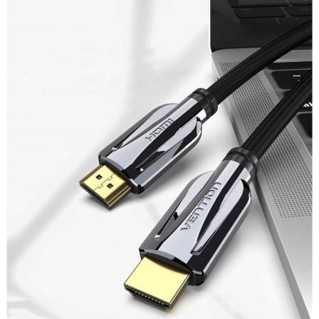 Cabo HDMI 2.1 8K Vention AALBI/ HDMI Macho - HDMI Macho/ 3m/ Cinzento e Preto - Imagem 2