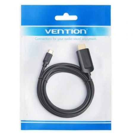 Cabo Conversor HDMI 1.4 4K Vention CGUBF/ USB Tipo-C Macho - HDMI Macho/ 1m/ Preto - Imagem 5