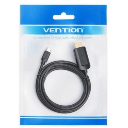 Cabo Conversor HDMI 1.4 4K Vention CGUBG/ USB Tipo-C Macho - HDMI Macho/ 1.5m/ Preto - Imagem 5