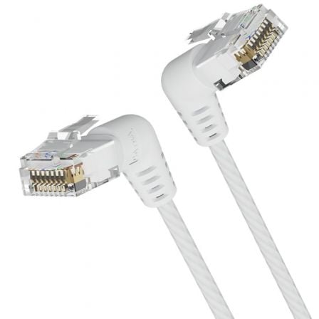 Cabo de Rede RJ45 UTP Vention IBOWG Cat.6A/ 1.5m/ Cabeça Rotativa 360º/ Branco