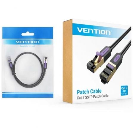 Cabo de Rede RJ45 SFTP Vention ICDBD Cat.7/ 50cm/ Preto - Imagem 2