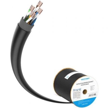 Bobina de Cabo RJ45 UTP Vention IHLB305 Outdoor Patch Cat.6/ 305m/ Preto