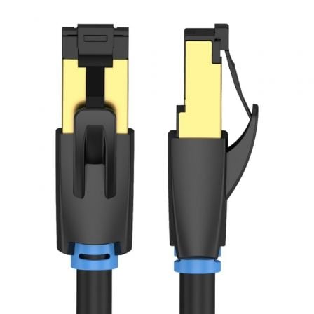 Cabo de Rede RJ45 SFTP Vention IKABD Cat.8/ 50cm/ Preto - Imagem 2