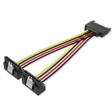 Cabo Alimentação Vention KDBBB/ SATA Macho - 2x SATA Fêmea/ 15cm/ Preto