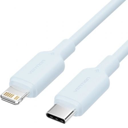 Cabo USB 2.0 Tipo-C Lightning Vention LAKSF/ USB Tipo-C Macho - Lightning Macho/ Até 27W/ 480Mbps/ 1m/ Azul