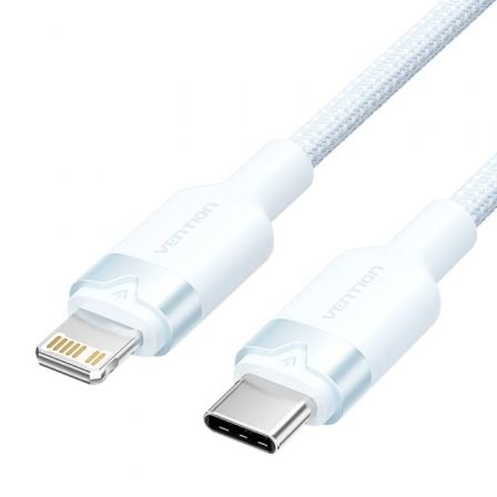 Cabo USB Tipo-C Lightning Vention LALSH/ USB Tipo-C Macho - Lightning Macho/ 27W/ 480Mbps/ 2m/ Azul