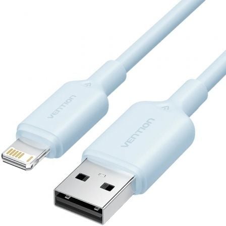 Cabo USB 2.0 Lightning Vention LAMSF/ USB Macho - Lightning Macho/ 480Mbps/ 1m/ Azul