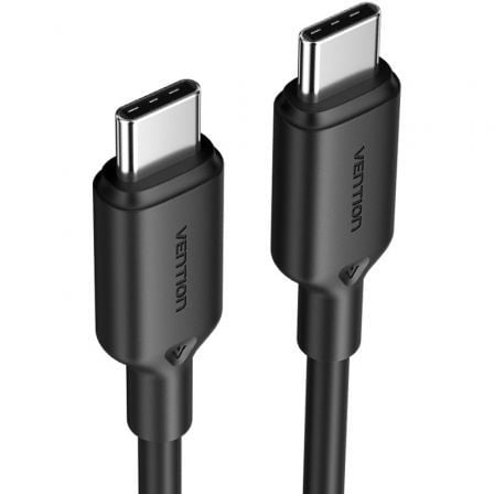 Cabo USB 2.0 Tipo-C 3A Vention TRCBH/ USB Tipo-C Macho - USB Tipo-C Macho/ Até 60W/ 480Mbps/ 2m/ Preto - Imagem 2