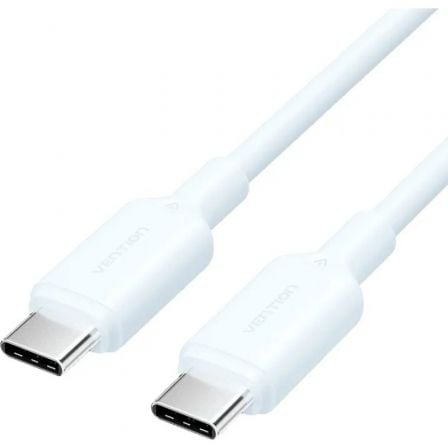 Cabo USB 2.0 Tipo-C 3A Vention TRCSF/ USB Tipo-C Macho - USB Tipo-C Macho/ Até 60W/ 480Mbps/ 1m/ Azul