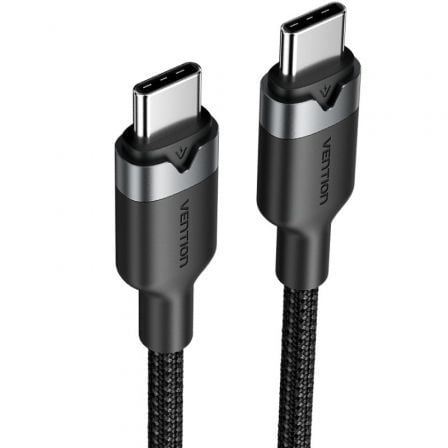 Cabo USB 2.0 Tipo-C 3A Vention TRDBH/ USB Tipo-C Macho - USB Tipo-C Macho/ Até 60W/ 480Mbps/ 2m/ Preto - Imagem 2