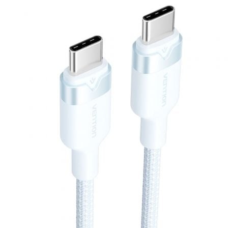Cabo USB 2.0 Tipo-C 3A Vention TRDSF/ USB Tipo-C Macho - USB Tipo-C Macho/ Até 60W/ 480Mbps/ 1m/ Azul - Imagem 2