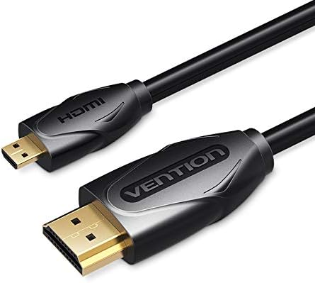 Cabo HDMI Vention VAA-D03-B100/ HDMI Macho - Micro HDMI Macho/ 1m/ Preto - Imagem 2