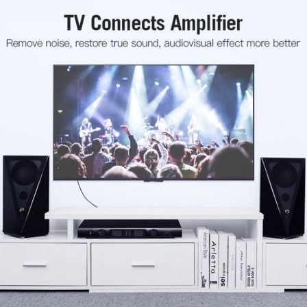 Cabo Estéreo Vention VAB-R06-B300/ 2x RCA Macho - 2x RCA Macho/ 3m/ Preto - Imagem 5