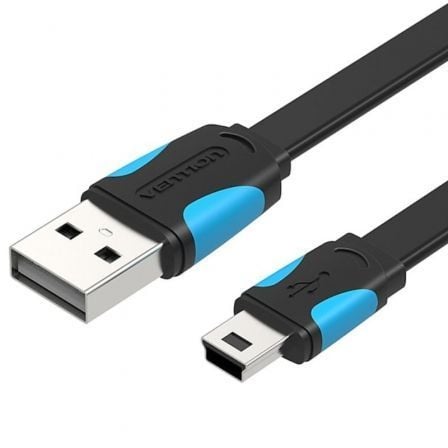 Cabo USB 2.0 Vention VAS-A14-B150/ Mini USB Macho - USB Macho/ Até 10W/ 480Mbps/ 1.5m/ Azul e Preto