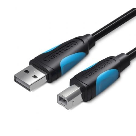Cabo USB 2.0 Impressora Vention VAS-A16-B1000/ USB Tipo-B Macho - USB Macho/ 480Mbps/ 10m/ Preto