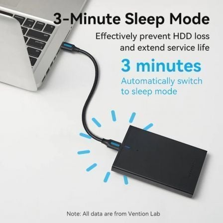 Caixa Externa para Disco Rígido de 2.5" Vention KPAB0/ USB 3.0 Micro USB/ Sem parafusos - Imagem 3
