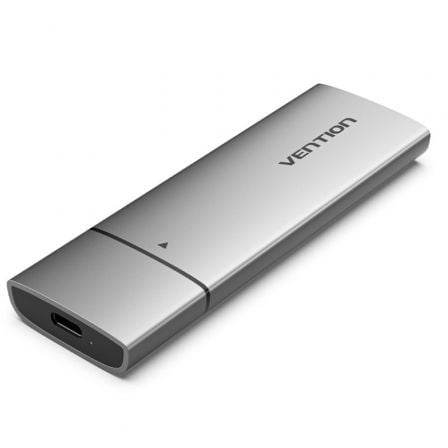 Caixa Externa SSD M.2 NVMe Vention KPGH0 USB-C 3.1 Gen 2 10Gbps Alumínio Cinzento