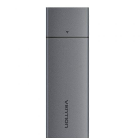 Caixa Externa SSD M.2 NVMe Vention KPGH0 USB-C 3.1 Gen 2 10Gbps Alumínio Cinzento - Imagem 2