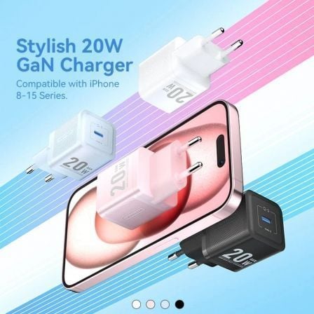 Carregador de Parede GaN Vention FEPB0-EU/ 1xUSB Tipo-C/ 20W - Imagem 2