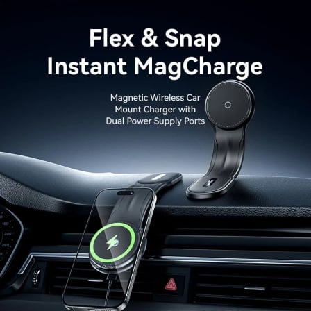 Carregador de Carro Sem Fios Vention KSJB0/ 15W - Imagem 2