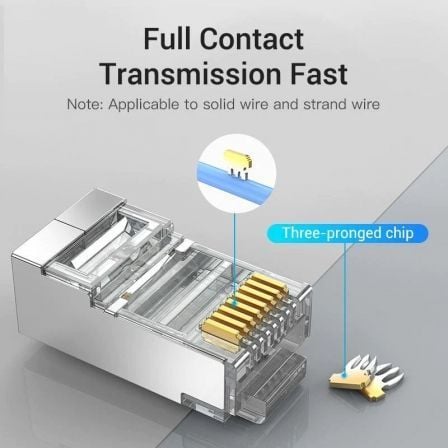 Conector RJ45 IDCR0-10/ Cat.6 FTP/ 10 unids. - Imagem 4