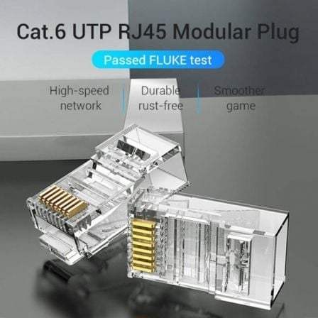 Conector RJ45 IDDR0-100/ Cat.6 UTP/ 100 unidades - Imagem 2