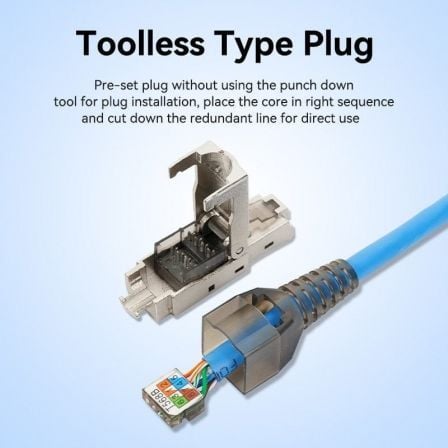 Conector RJ45 IDIH0/ Cat.6A FTP/ Sem Ferramentas - Imagem 4