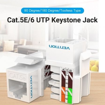 Conector RJ45 Vention IPFW0 Cat.6 UTP - Imagem 2