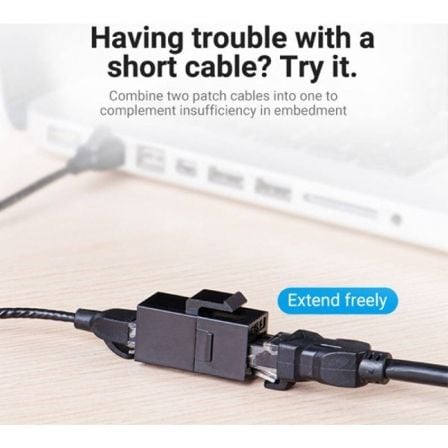Conector RJ45 Vention IPGB0 Cat6 UTP/ Preto - Imagem 4
