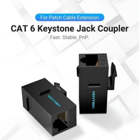 Conector RJ45 Vention IPGB0 Cat6 UTP/ Preto - Imagem 3